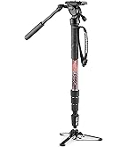 Amazon | Manfrotto 一脚 XPRO フルード ビデオ一脚 カーボン