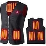 加熱ベスト電熱ジャケット USB加熱 3段温度調整 5つヒーター 防寒 秋冬用 加熱服 男女兼用 水洗い可能 ４サイズ 通勤 スキー スケート 登山 釣り 冷え性に対応M, L XL XXL