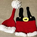 My Little One ベビー クリスマス コスチューム サンタクロース 衣装 クロシェ 手編み