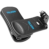 TELESIN 360°回転式 クリップ マウント バックパックショルダーストラップクリップマウント アクションカメラ 用 Max Hero 10 9 8 7 6 5 DJI Osmo Action Insta360 One R One X2 Go 