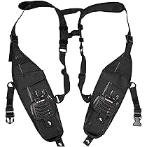 Amazon | ダブルラジオショルダーハーネスホルスター チェストホルダー