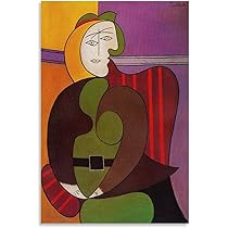 Amazon.co.jp: Pablo Picassoパブロ・ピカソ画家の作品（赤い