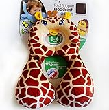 MOMO ベビーネックピロー　トータルセポーター ヘッドレスク 可愛い動物　寝具 首枕　ヘッドレスト 頭保護　車 ベビーカー チャイルドシート用　手洗い可 (キリン)