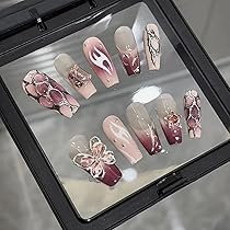 27))ネイルチップ 付け爪 ロングネイル 個性派 ホワイト シルバー y2k