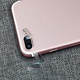 For Iphone 7 plus 5.5インチ、oksaleはじくプロテクター、メッキ強化ガラス保護用カメラレンズハードフィルム ホワイト LE