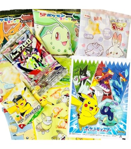 Amazon | 宝箱入り！ ポケモン お菓子 6種類 合計6点 詰め合わせセット