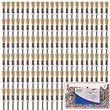 SPTA 1/4"(6mm) 真鍮ワイヤーブラシ 研磨ブラシ 為に 1/8"（3mm）シャンク Dremel (ドレメル）Proxxon ロータリーツール--サンディング、研削、研磨 80個のパック 