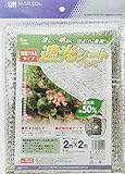 森下 遮光シートアルミ 2m×2m 遮光率50% 四隅ハトメ付