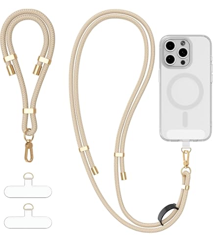 SIMao Doorzichtig Silicone Hoesje Met Ketting Voor OnePlus 13 – Crossbody, Verstelbare 150 Cm Nylonkoord, Schokbestendig