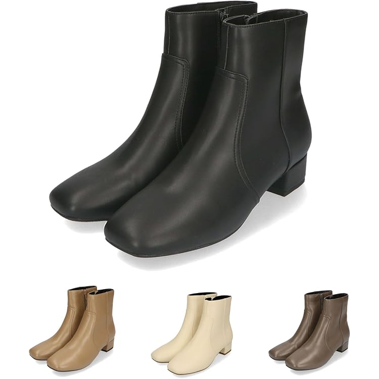 Amazon | アーモンドトゥロングブーツ/31507 | ブーツ・ブーティ