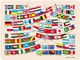 木製知育パズル 国旗