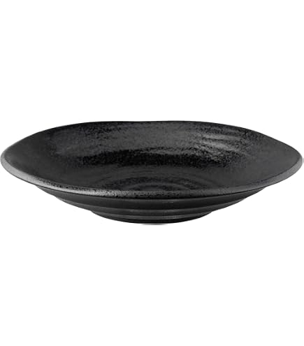 Amazon｜台和 カレー皿 パスタ皿 黒 30.1cm 日本製 業務用 割れにくい