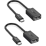 UGREEN OTGケーブル USBホスト変換アダプタ micro USB オス-USB A メス 12cm ブラック 2本セット
