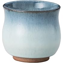 Amazon｜山下工芸 湯呑み 陶器 φ7.4×7cm(190cc) 藍流ダルマ湯呑