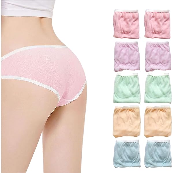 Amazon.co.jp: [Anyi bekang] 使い捨て女性用ショーツ、10枚