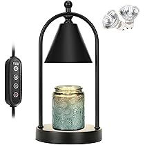 Candle Warmer Lamp With Dimmer, 2H/4H/8H Timer, Compatible With Yankee Candle Large Jar Candle, Home Scented Jar Candles Heater With 2 Bulbs And 1 Crystal Plate | Best Buy Canada