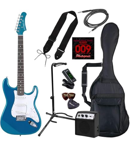 エレキギター　ケースセットPhotoGenic  フォトジェニック Amazon | PhotoGenic フォトジェニック エレキギター 初心者入門