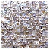 art3dホワイト母のパールシェルモザイクタイルキッチン用Backsplashes /シャワー壁タイル、12 " x 12 " 6 sheets A18693P6 6