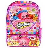 Shopkins 16" Large School Backpack with Heart Shaped Double Pockets : Desserts [並行輸入品]