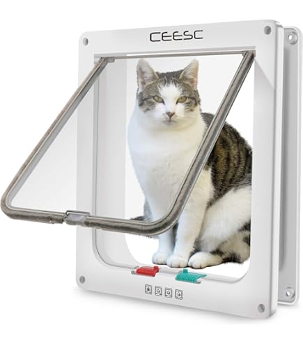 Cat Door Screen Cat Door For Screen Door, Lockable For Cats Cat