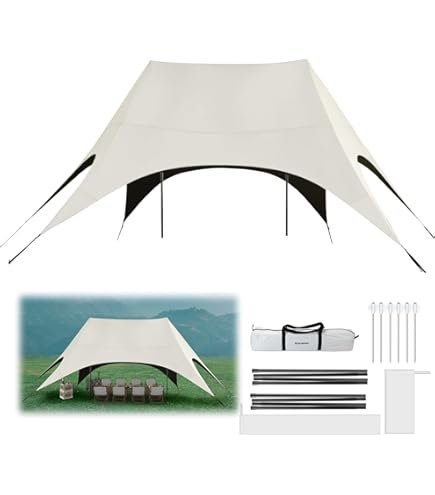 Amazon | タープ ハビタープ 大型 S/Lサイズ トンネル 日焼け防止 完全