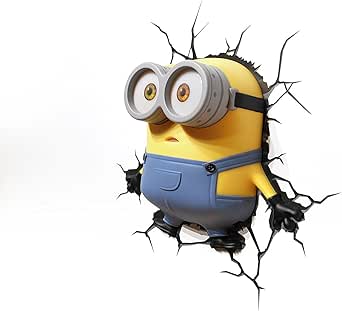 Amazon Co Jp Minions ミニオンズ ボブ 3d Led ウォールライト 並行輸入品 Diy 工具 ガーデン