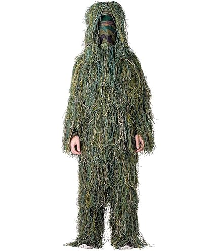 Amazon | Sutekus サバゲー 戦闘服 ギリースーツ フード付 サバイバル