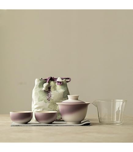 Amazon.co.jp: 景徳鎮 中華食器 ホタル 陶器 6斗 大茶具 [ティーセット