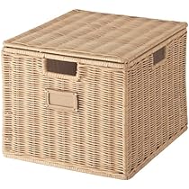 Amazon.co.jp: [ベルメゾン] バスケット ふた付き かご