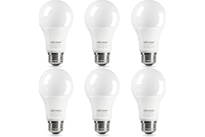 DiCUNO E27 Bulb, LED Light Bulb, Warm White 2700K, CRI 90, 60W Equivalent, 9W 806LM, A60 Edison Screw, Non-dimmable, Energy Saving E27 LED Globes for Home Lighting, Pack of 6