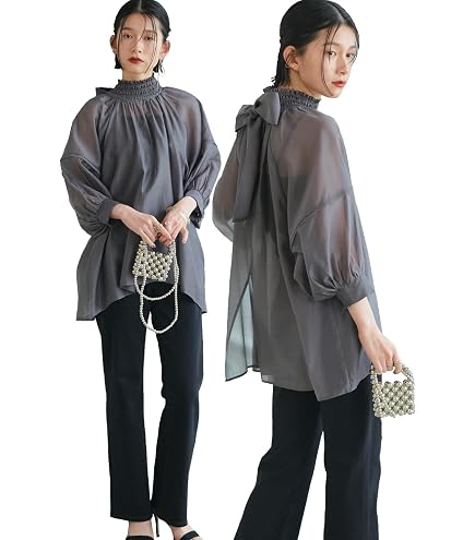 Amazon.co.jp: ludlow ラドロー RINGMASTER リボン ブラウス 神崎恵 極 