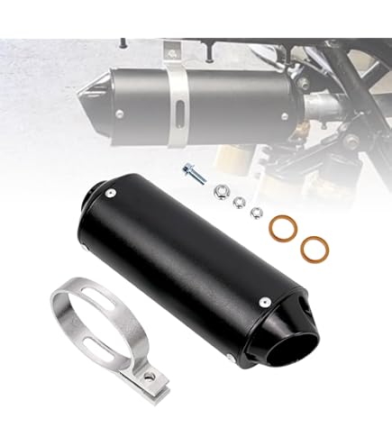 25mm Muffler Exhaust Pipe 90cc 110cc 125cc PIT Quad Dirt Bike ATV Dune Buggy - Foto 6