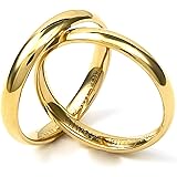 [TRUE SELF] 【 刻印無料 】 ペアリング カップル 結婚指輪 婚約指輪 チタン製 アレルギー対応 レディースリング メンズリング 専用ボックス付き (ペア2個セット)