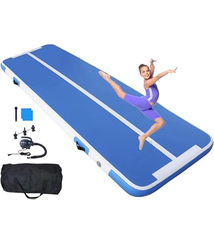 Amazon | CNJW 体操エアトラック マット (幅200 cm 厚さ20 cm 長さ100