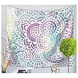 betterwishフォレストツリーアートLife Tree Moon Night Sun Dayファブリックタペストリー寮寝室アートホームデコレーションタペストリー壁吊り M: 150*130 cm