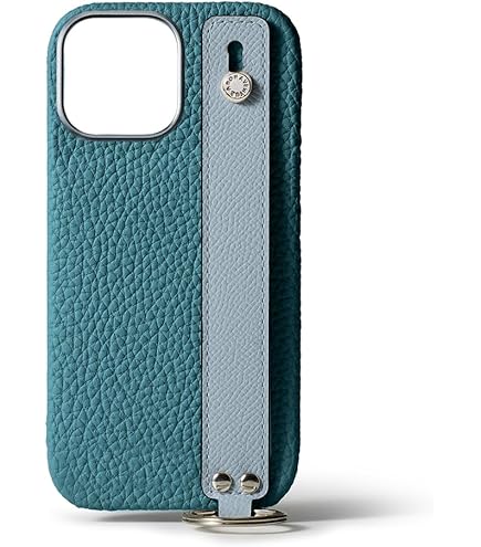 【美品】ボナベンチュラ　iPhone 13ケース トゥルーグレー×ブルーリン BONAVENTURAから【夏限定カラー登場】爽やかな夏の到来を感じさせる