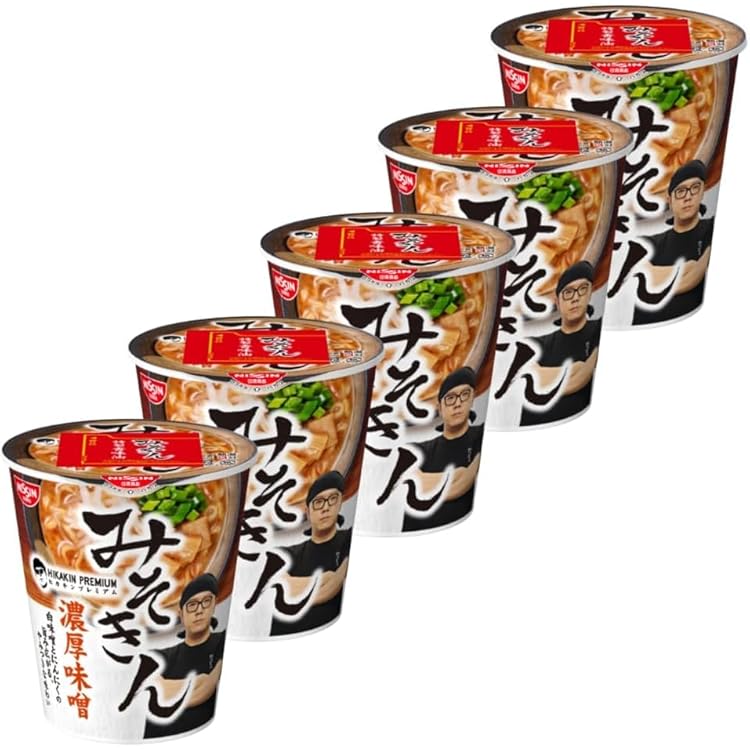 Amazon.co.jp: 【4個セット】 みそきん カップ麺 濃厚味噌 カップ