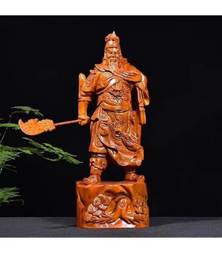 Amazon.co.jp: 開運掛軸 年中用 掛け軸 三国志 関羽 絹布の巻物画 関公