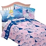 3pc Disney Cinderella Twin Bed Sheet Set Secret Princess Bedding Accessories [並行輸入品]