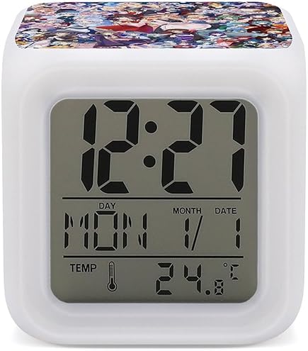 Amazon.co.jp: 東方 十六夜 咲夜 目覚まし時計 カラフルな色の変化