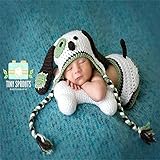 【Abz Company】犬 もこもこ あったか おくるみ 超かわいい ロンパース 新生児 男女共用 0か月～6か月 カバーオール ハロウィン コスチューム (犬)