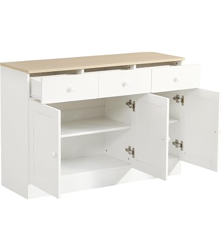 Amazon.co.jp: シャビーシック 木製 キャビネット ホワイト［幅60cm