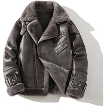 Amazon | [VIIBOY] ボアジャケット ボアコート 防寒コート 革