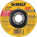 DEWALT DW8802 4-Inch by 1/8-Inch Extended Performance Pipeline Grinding Wheel, 5/8-Inch Arbor [並行輸入品