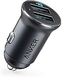 Anker PowerDrive 2 Alloy（24W 2ポートカーチャージャー)【PowerIQ搭載 / コンパクトサイズ】iPhone、Android、IQOS対応（ブラック）