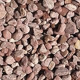 天然石 玉石砂利 1-2cm 20kg ボルドーレッド (ガーデニングに最適 赤色砂利）