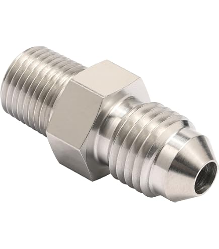 AN-10 To M12x1.5 Adapter – Black JIC Flare To Metric Straight Male Hose Fitting