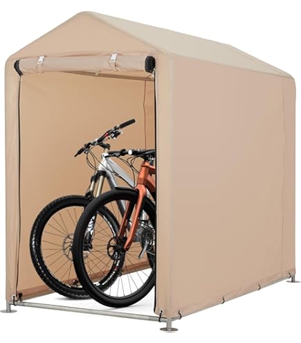 Amazon | COVERONICS サイクルハウス 2台用 自転車置き場 屋外 バイク