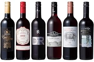 【Amazon.co.jp限定】国分 世界6ヵ国を旅する赤ワイン6本セット [ 赤ワイン6本 750×6本 瓶 ]