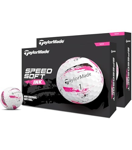 Amazon.co.jp: TaylorMade メンズ SpeedSoft Ink ゴルフボール